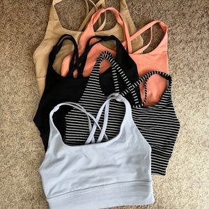 lululemon Energy Bra Longline (Set of Five!)